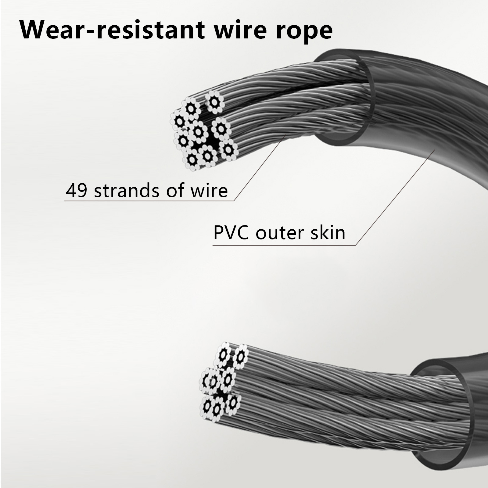 High-strength black PVC-coated - Skipping Rope Pvc recensie en prijs