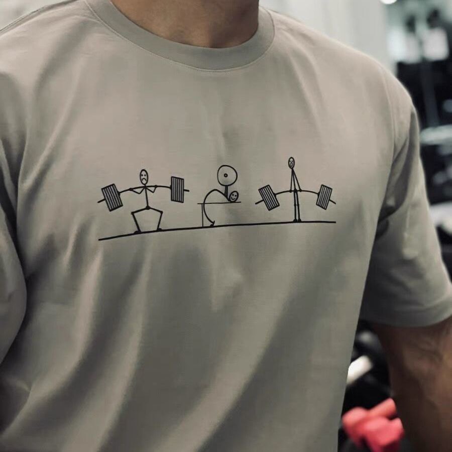 Men's Gym Workout Stick Figure - Crossfit Mayhem recensie en prijs