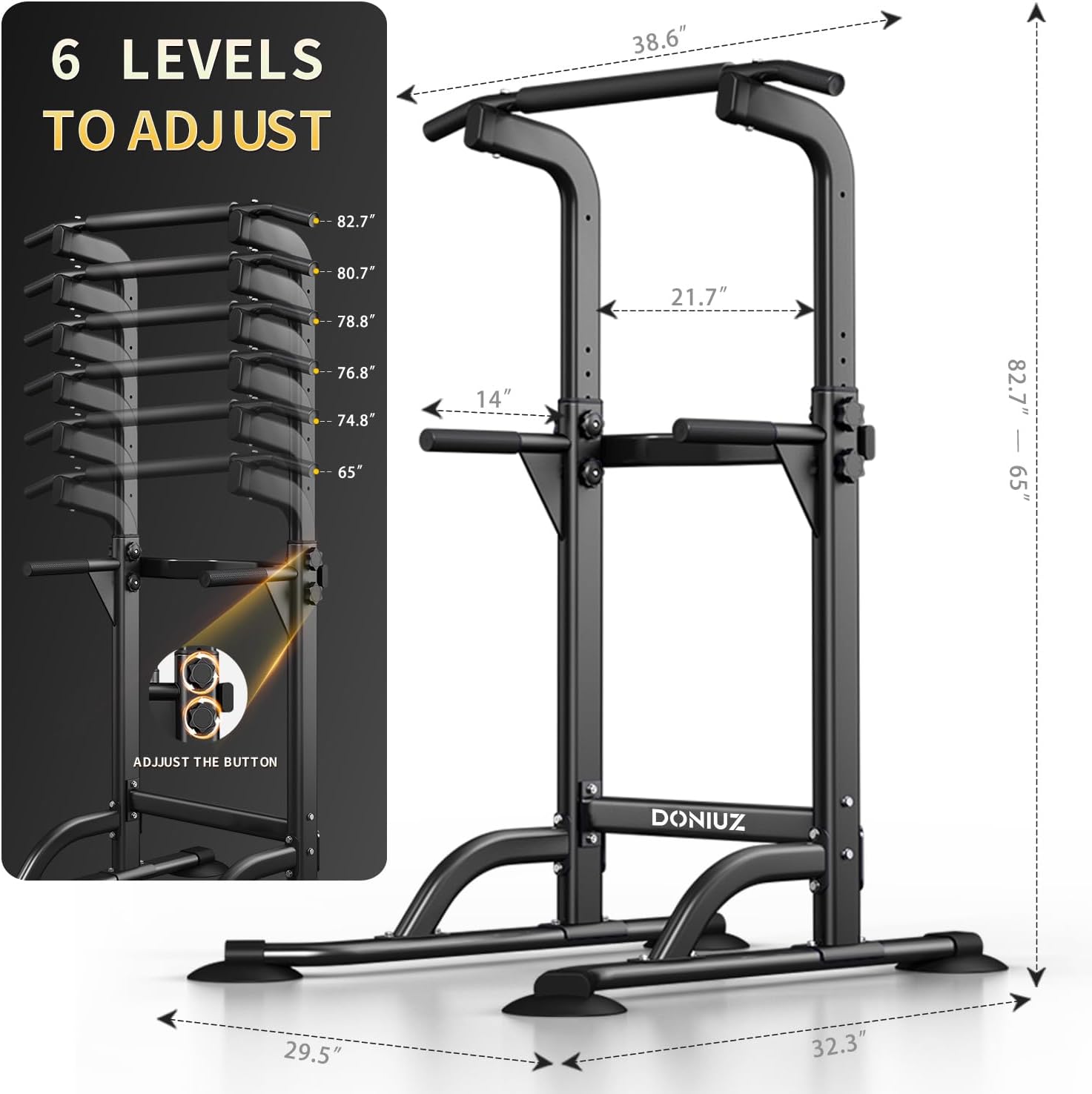 Power Tower Pull Up Bar and Di - Pull Up Bar Grip recensie en prijs
