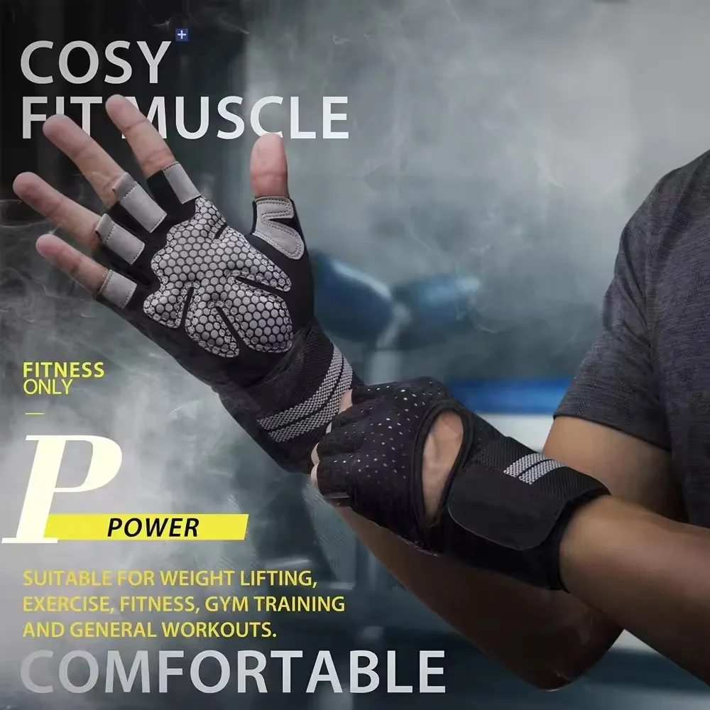 1Pair Half Finger Gym Fitness  - Crossfit Workout Gear recensie en prijs