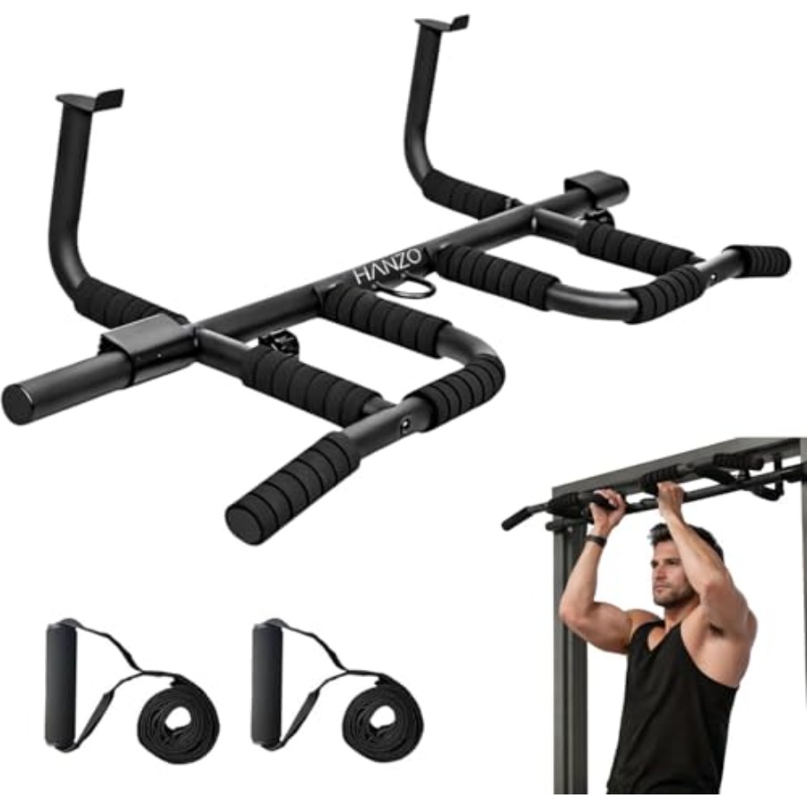 Doorway Pull Up Bar Set with S - Pull Up Bar Grip recensie en prijs
