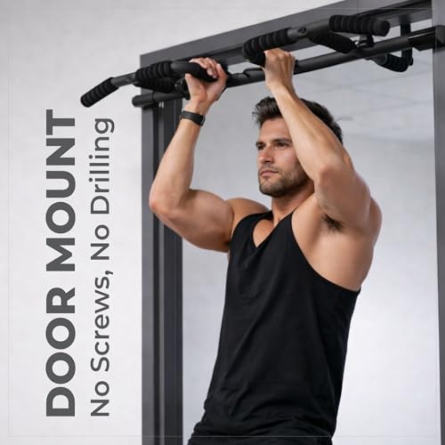 Doorway Pull Up Bar Set with S - Pull Up Bar Grip recensie en prijs