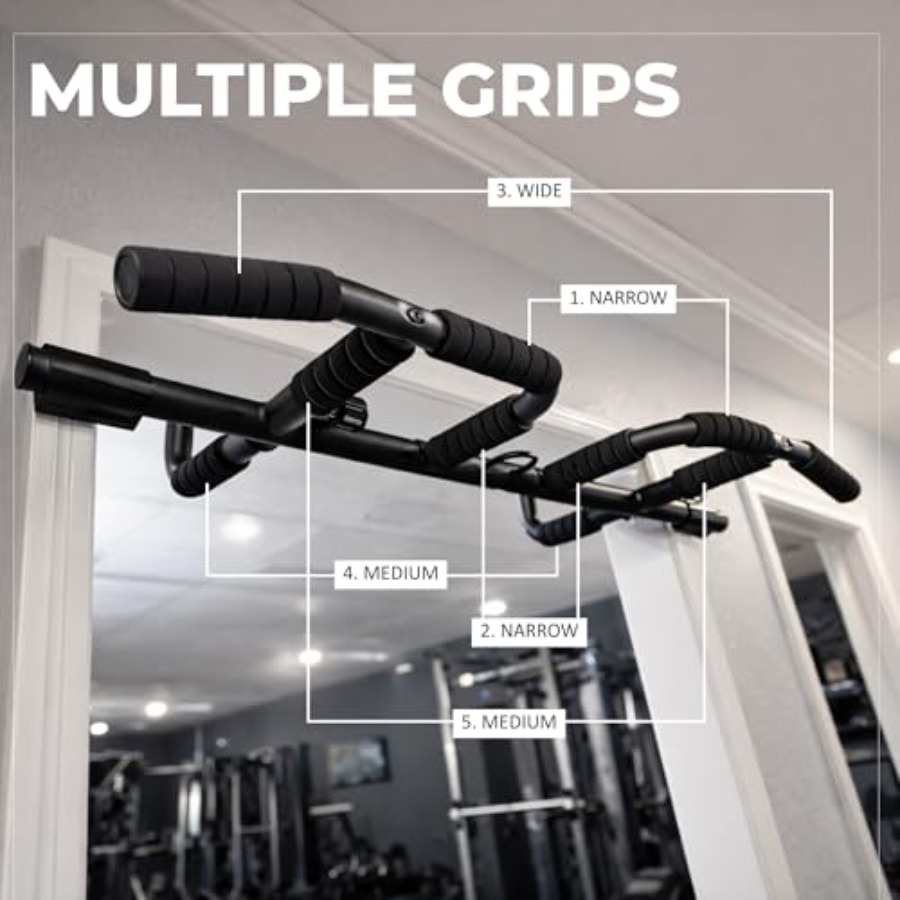 Doorway Pull Up Bar Set with S - Pull Up Bar Grip recensie en prijs