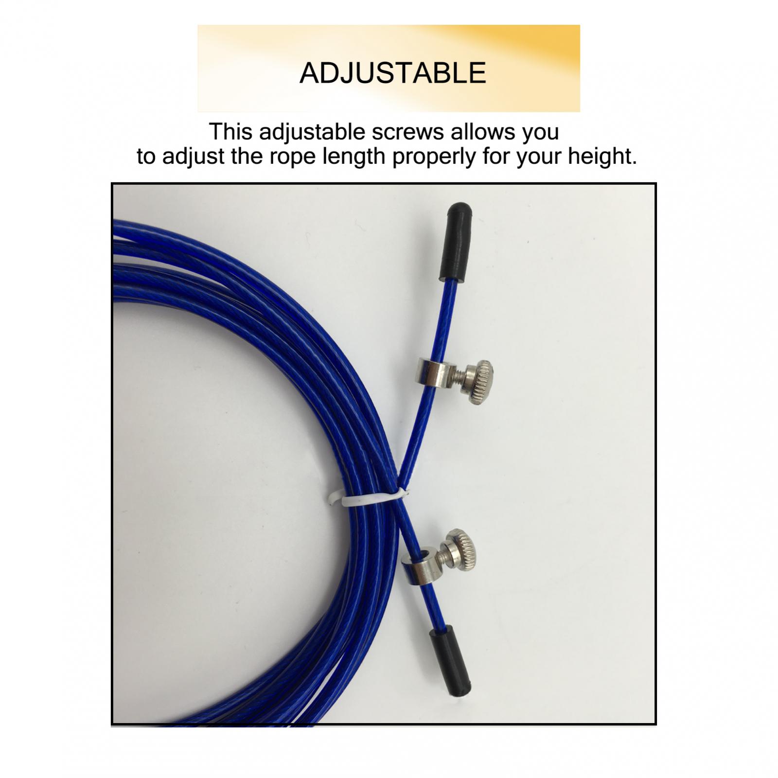 5 Sets Adjustable Steel PVC Sp - Skipping Rope Pvc recensie en prijs