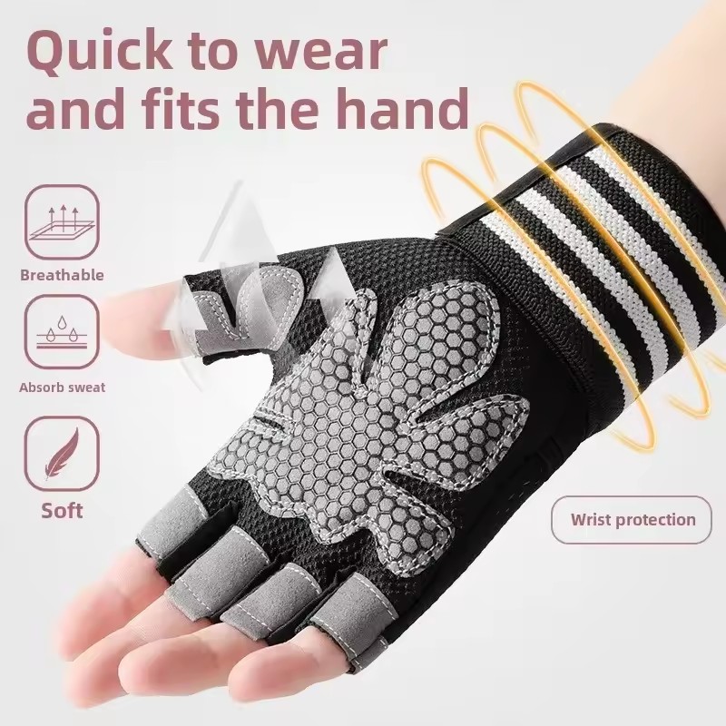 1 Pair Dumbbell Gloves Men Wom - Crossfit Workout Gear recensie en prijs