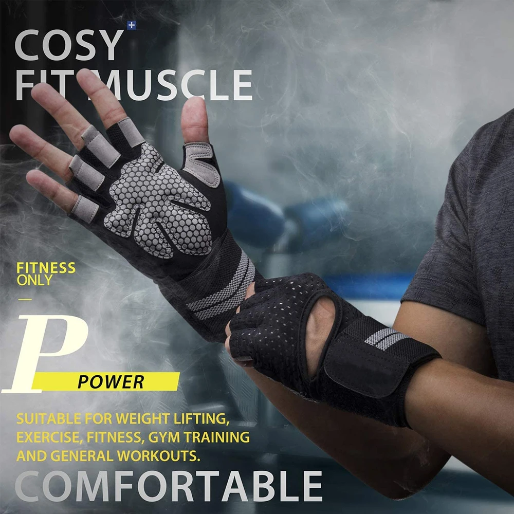 1Pair Half Finger Gym Fitness  - Crossfit Workout Gear recensie en prijs