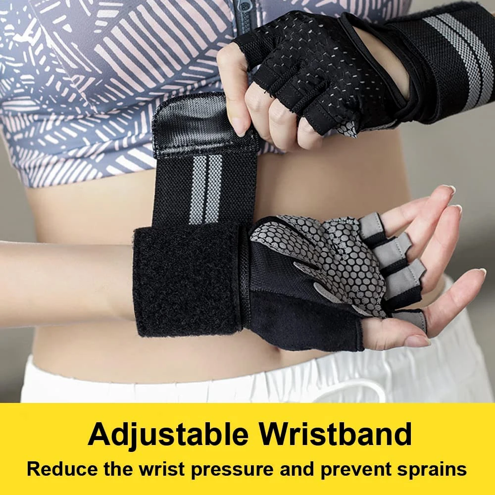 1Pair Half Finger Gym Fitness  - Crossfit Workout Gear recensie en prijs