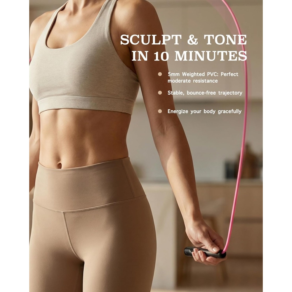 Women's Silent Jump Rope for F - Skipping Rope Pvc recensie en prijs