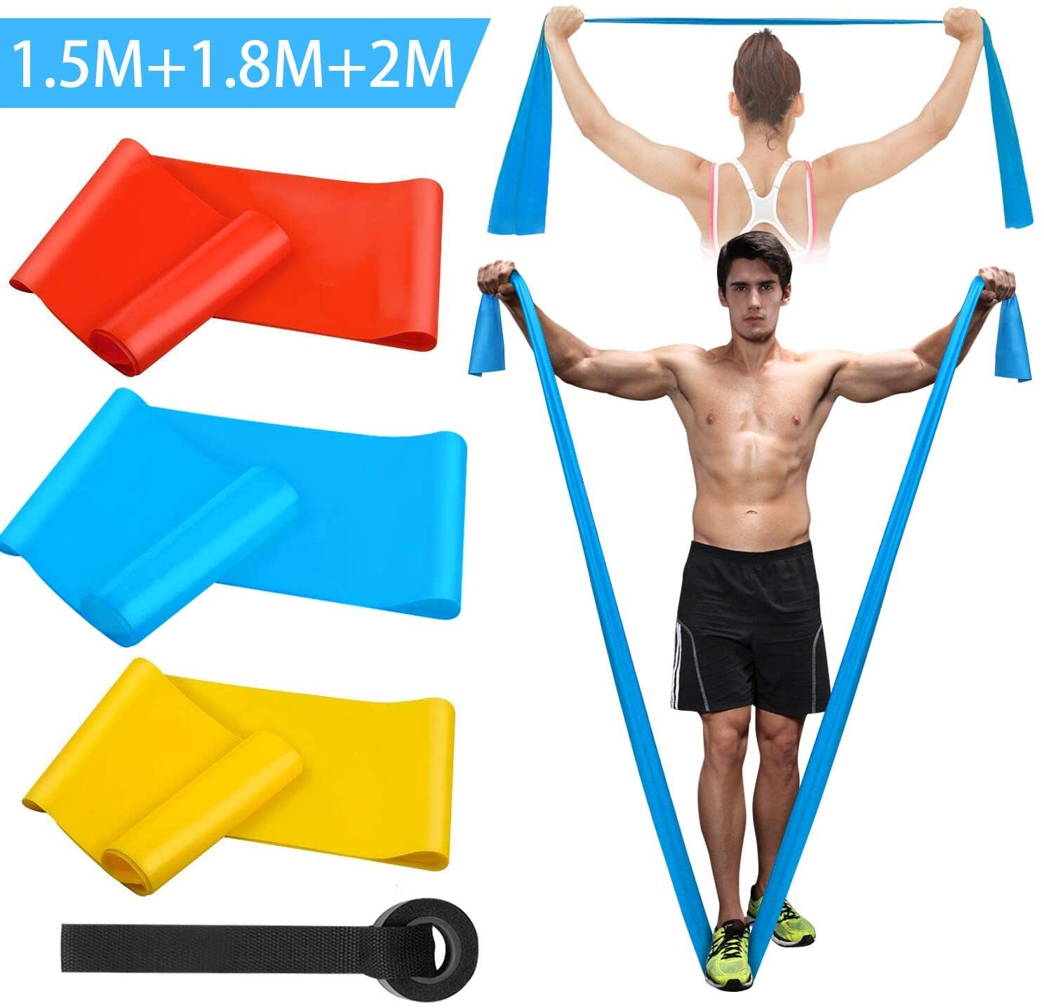 Elastic Fitness Bands 3Pcs Res - Crossfit Workout Gear recensie en prijs
